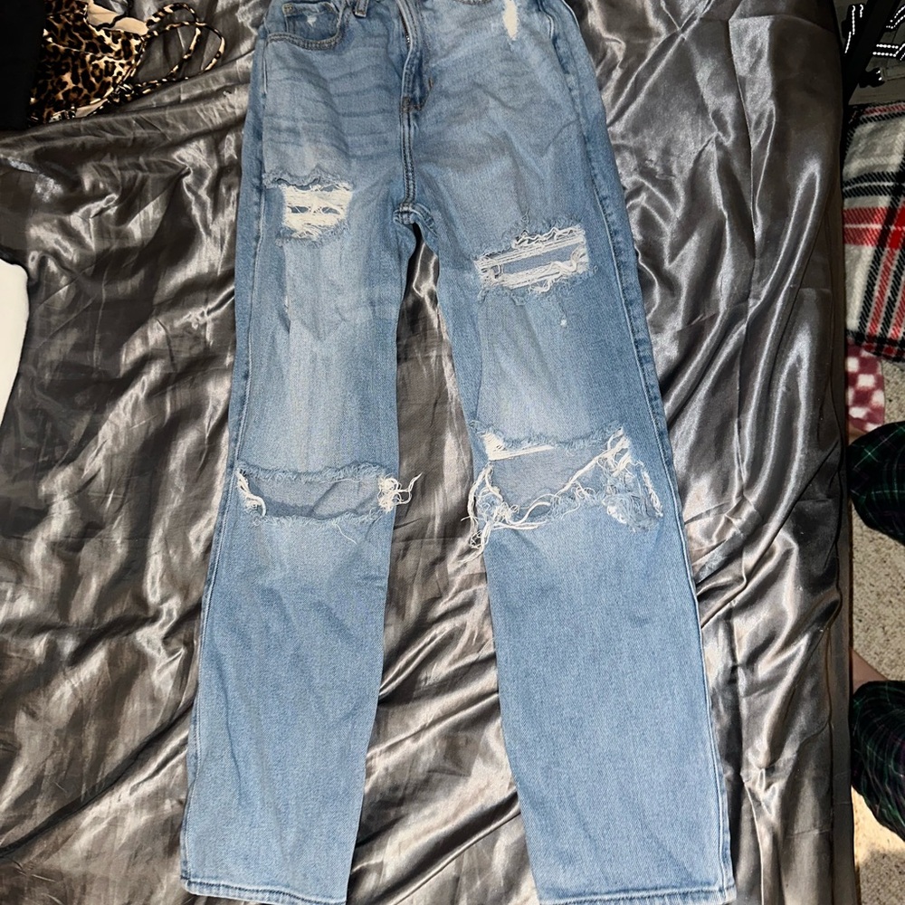 Hollister Distressed Blue Denim Jeans